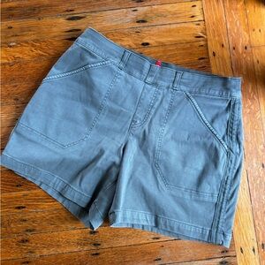 SPANX Gray Cargo Shorts with Relaxed Style